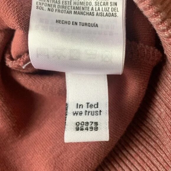 Ted Baker London Bepay Zip Detail Jersey Sweater In Dusky Pink. SZ L - Picture 3 of 9